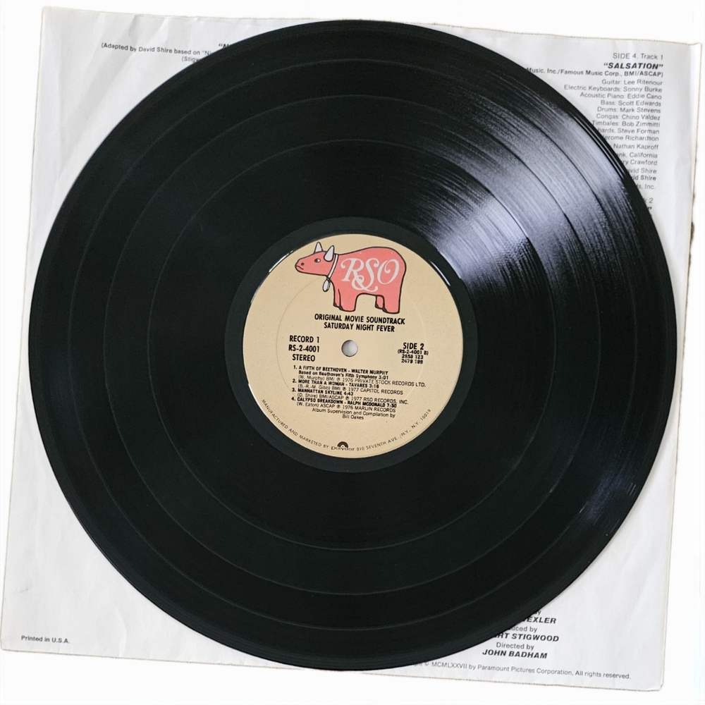 SATURDAY NIGHT FEVER•Original Movie Soundtrack•1977 US (#RS-2-4001) Sound Makers - Picture 4 of 15